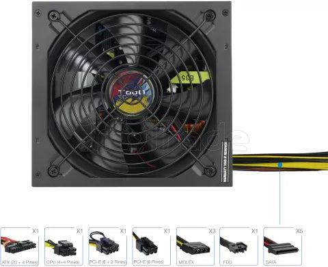 Alimentation ATX TooQ Apolo - 700W (Noir)