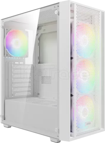Boitier Moyen Tour ATX Gamdias Aura GC2 Elite aRGB avec panneau vitré (Blanc)