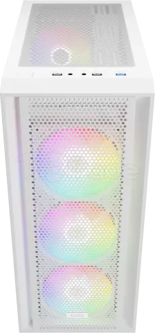 Boitier Moyen Tour ATX Gamdias Aura GC2 Elite aRGB avec panneau vitré (Blanc)