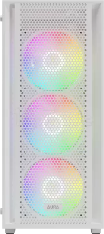 Boitier Moyen Tour ATX Gamdias Aura GC2 Elite aRGB avec panneau vitré (Blanc)