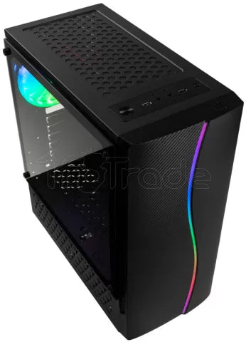 Boitier Moyen Tour ATX Kolink Inspire K5 A RGB avec panneaux vitrés (Noir)