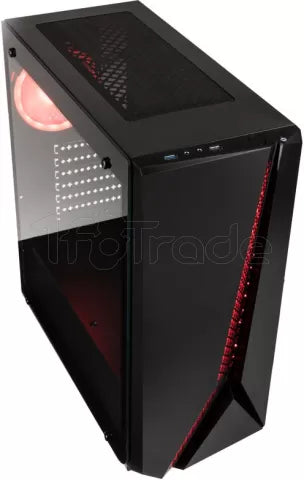 Boitier Moyen Tour E-ATX Kolink Quantum RGB avec panneau vitré (Noir)