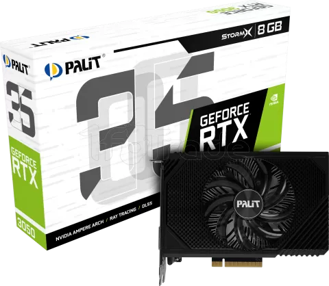 Carte Graphique Nvidia Palit GeForce RTX 3050 StormX 8Go Mini ITX