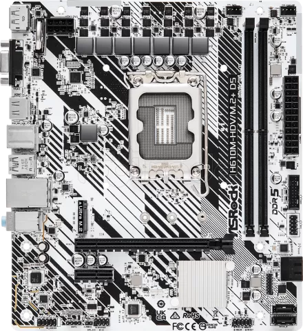 Carte Mère ASRock H610M-HDV/M.2+ DDR5 (Intel LGA 1700) Micro ATX