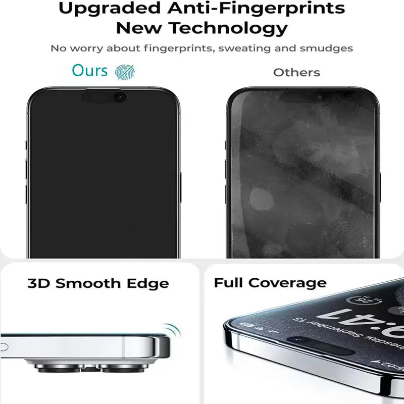 Protection Verre Trempé Anti Espion avec Installateur - iPhone 15 Pro
