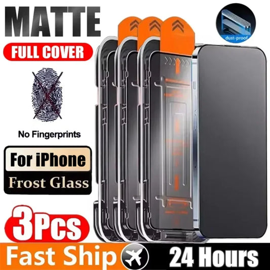 Protection Verre Trempé Anti Espion avec Installateur - iPhone 15 Pro