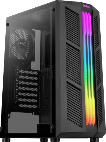 Boitier Moyen Tour ATX AeroCool Prime RGB avec panneau vitré (Noir)