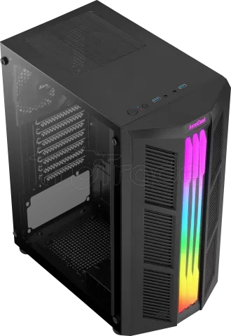 Boitier Moyen Tour ATX AeroCool Prime RGB avec panneau vitré (Noir)