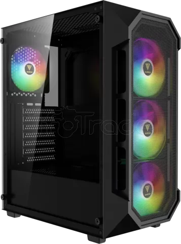 Boitier Moyen Tour ATX Gamdias Aura GC1 Elite RGB avec panneau vitré (Noir)