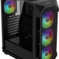 Boitier Moyen Tour ATX Gamdias Aura GC1 Elite RGB avec panneau vitré (Noir)
