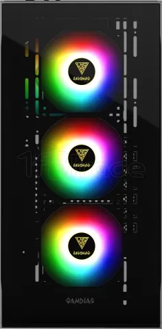 Boitier Moyen Tour ATX Gamdias Talos E2 Elite RGB avec panneaux vitrés (Noir)