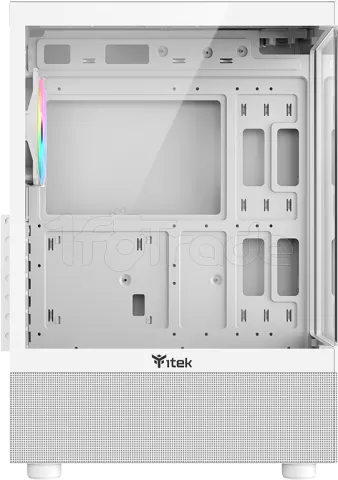 Boitier Moyen Tour ATX iTek Showbui 33 RGB avec panneaux vitrés (Blanc)