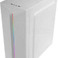 Boitier Moyen Tour ATX Mars Gaming MC-Blaze RGB avec panneaux vitrés (Blanc)