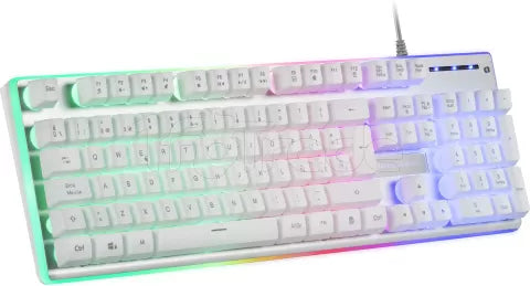 Clavier Gamer Mars Gaming MK220 RGB (Blanc)
