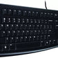 Clavier Logitech K120 Qwerty USB (OEM) (Noir)