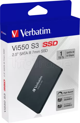 Disque SSD Verbatim Vi550 S3 1To - S-ATA 2,5"