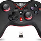 Manette de jeu sans fil Spirit of Gamer XGP Xtrem pour PS3 (Noir/Rouge)