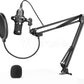 Microphone Mars Gaming MMicPro avec bras de montage (Noir)
