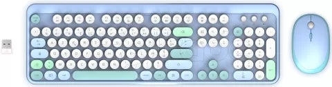Pack 2en1 (Clavier/Souris) sans fil Mobility Lab Pure Color (Bleu)