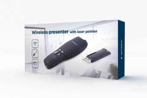 Pointeur Laser sans fil Gembird (Noir)